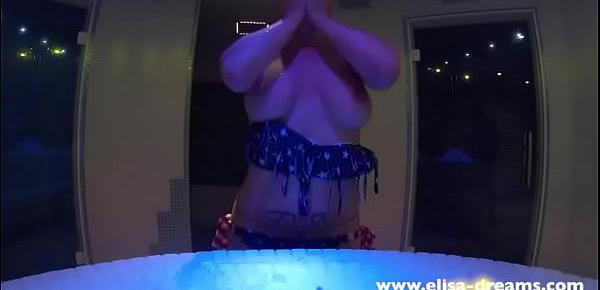  Showing off my Butt, Pussy and Huge tits in a Spa Center